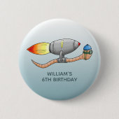 Raketenwurm Button (Vorderseite)