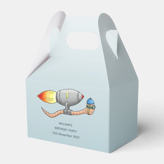 Raketenwurm Geschenkschachtel (Vorderseite)