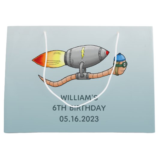 Raketenwurm Große Geschenktüte (Vorderseite)
