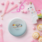 Raketenwurm Pappteller (Party)