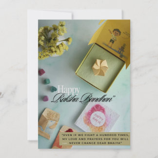 Rakhi Flat card Feiertagskarte