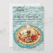Rakhi flat greeting card feiertagskarte (Rückseite)
