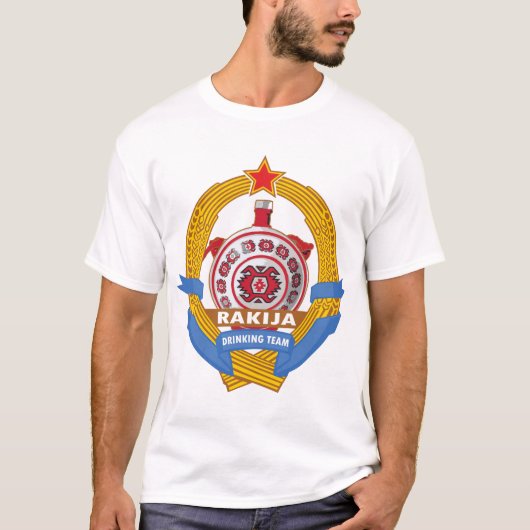 Rakija Drinking Team T-Shirt (Vorderseite)