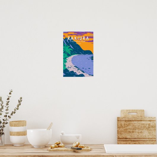 Rakiura Nationalpark Neuseeland Vintag Poster (Küche)