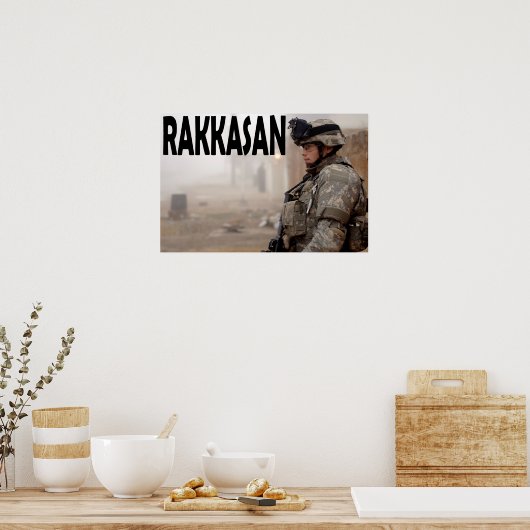 Rakkasan 101. Im Flugzeug Poster (Küche)
