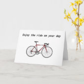 RAKKASAN BIKE BIRTHTAGGREETING KARTE (Gelbe Blume)