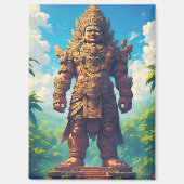 „Raksasa Nusantara“ (Riese des Archipels) Magnet (Vorderseite)