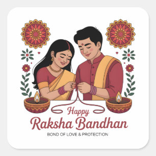 Raksha Bandhan Aufkleber