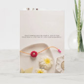 Raksha Bandhan Card Dankeskarte (Rückseite)