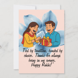 Raksha Bandhan Card Feiertagskarte