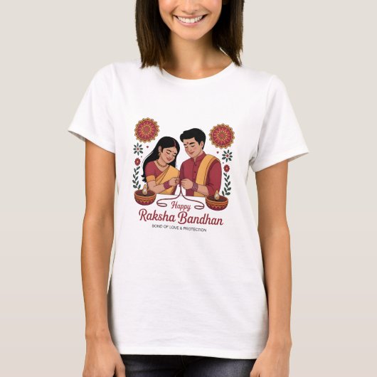 Raksha Bandhan Damen Basic T-Shirt (Vorderseite)