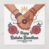 Raksha Bandhan Einladung (Rückseite)