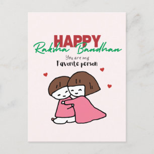 Raksha Bandhan Feiertagspostkarte