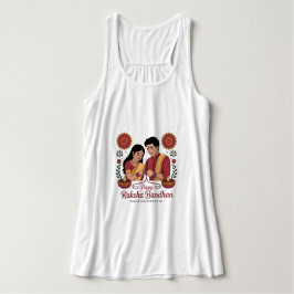 Raksha Bandhan Flowy Racerback Tank Top
