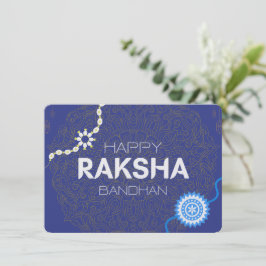Raksha Bandhan Glück – Die Verbindung zwischen Bru Feiertagskarte