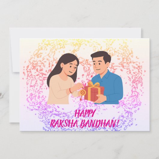 Raksha Bandhan Greeting Card Feiertagskarte (Vorderseite)