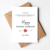 Raksha bandhan, Happy Rakhi Card, Feiertagskarte