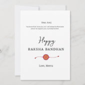 Raksha bandhan, Happy Rakhi Card, Feiertagskarte (Vorderseite)