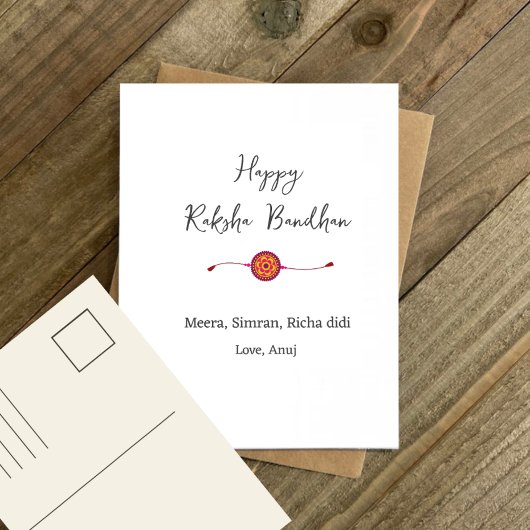 Raksha bandhan, Happy Rakhi Card, Feiertagspostkarte