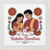 raksha bandhan Invitation Einladung (Rückseite)