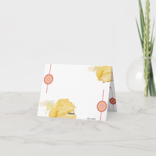 Raksha Bandhan Karte (Rückseite)