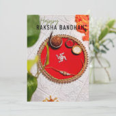 Raksha Bandhan Karte (Stehend Vorderseite)