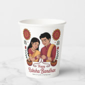 Raksha Bandhan Paper cup Pappbecher (Vorderseite)