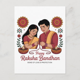 Raksha Bandhan Postkarte