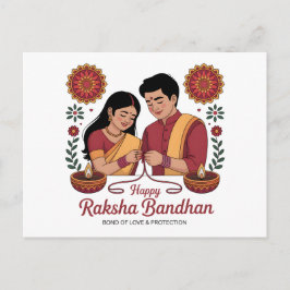 Raksha Bandhan-Postkarte Postkarte
