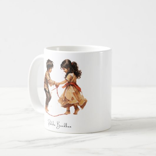 Raksha Bandhan Tasse (Vorderseite Links)