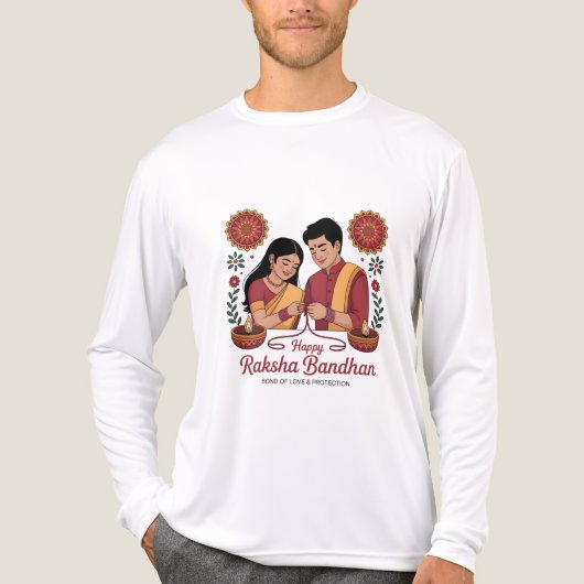 Raksha Bandhan Tri-Blend Langarmshirt Shirt (Vorderseite)