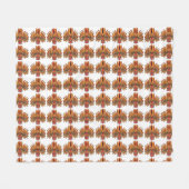 Raksha Mask Fleecedecke (Vorderseite (Horizontal))