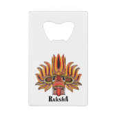 Raksha Mask Geldbeutel Flaschenöffner (Vorderseite)