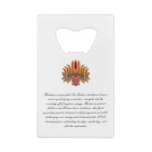 Raksha Mask Geldbeutel Flaschenöffner (Rückseite)