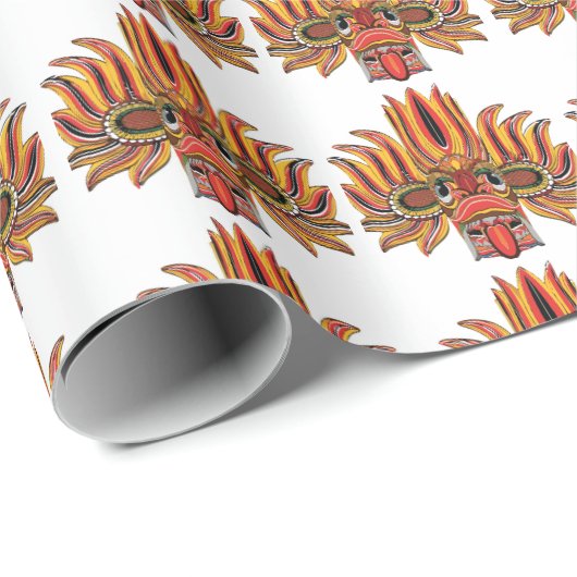 Raksha Mask Geschenkpapier (Rolleneckpunkt)