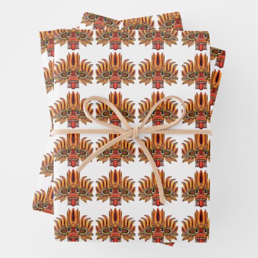 Raksha Mask Geschenkpapier Set (Beispiel)