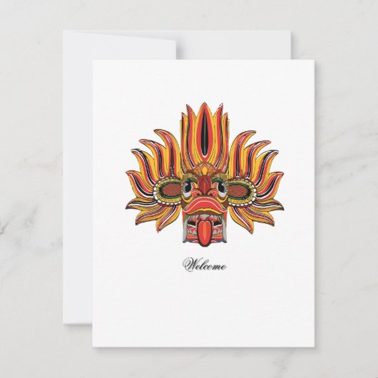 Raksha RSVP Karte (Vorderseite)