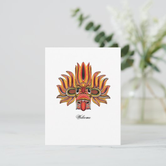 Raksha RSVP Karte (Stehend Vorderseite)