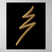 Raku Healing Reiki Symbol Hand Drawing Art Poster (Vorne)