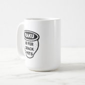 Raku ist für Sprungs-Topf-Töpfer Kaffeetasse (Vorderseite Links)