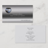 Raku-Keramik, Keramik-Gleitwiderstand, metallische Visitenkarte (Vorne/Hinten)