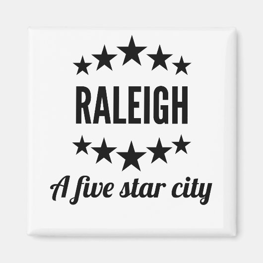Raleigh A Five Star City Magnet (Vorne)