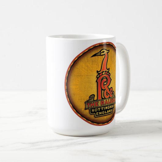 Raleigh Bicycles-Zeichen Kaffeetasse (VorderseiteRechts)