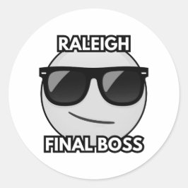 Raleigh Endboss Cool Emoji Aufkleber