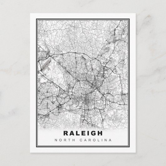 Raleigh Karte (Vorderseite)