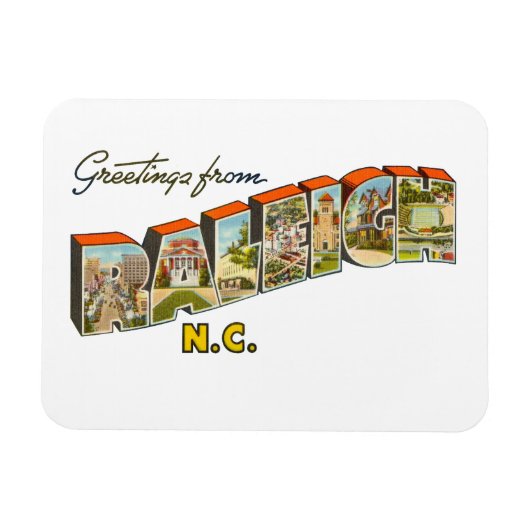 Raleigh NC Magnet (Horizontal)