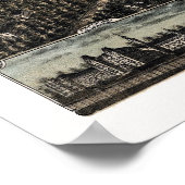 Raleigh, NC Panorama Karte - 1872 Poster (Ecke)