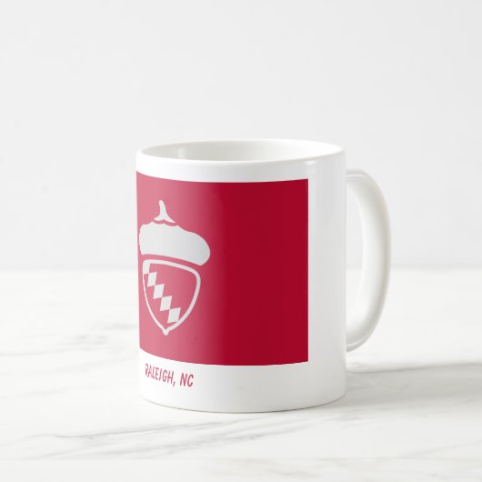Raleigh, NC-Tasse Kaffeetasse (VorderseiteRechts)