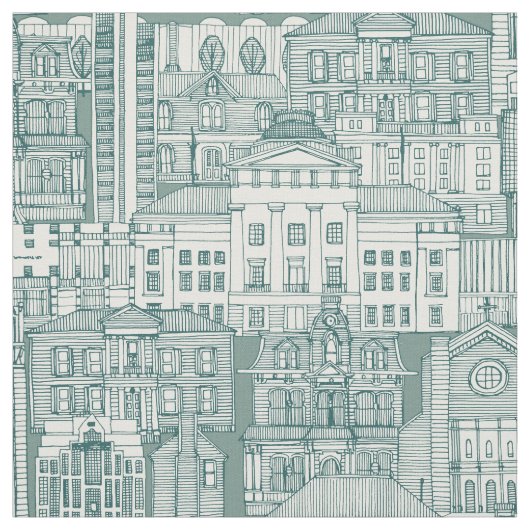 Raleigh NC-Toile Jade Fabric Stoff (Muster)