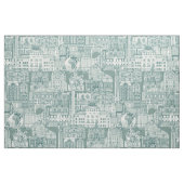 Raleigh NC-Toile Jade Fabric Stoff (Fat Quarter (45,7 x 55,9 cm))